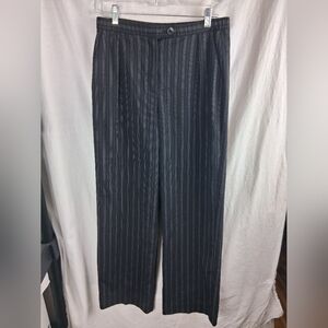 Covington Stretch Dress Pants Size 8 Black Striped Pants